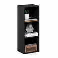thumbnail image 2 of Furinno LUDER Book Shelf, 3-Cube Bookcase, Bookshelf, Open Storage Shelf, 9.3 x 12 x 31.5 Inches, for Home Office, Living Room, Darkwood, 2 of 5