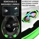 thumbnail image 3 of Casco ILM Youth Kids ATV Motocross B07 Verde/Plateado DOT, 3 of 7