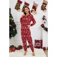 thumbnail image 4 of U2SKIIN Couple Onesie Pajama Sets, Hooded Zipper Christmas Matching Plaid Pjs Set for Men and Women Soft Warm Jumpsuit (Womens Christmas tree, M), 4 of 4