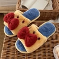 thumbnail image 5 of Penkiiy Warm Slippers for Women Cotton Slippers Winter Fashion Sweet Cotton Slippers Home Leisure Lovely Princess Wind Warm Plush Drag Yellow Slippers, 5 of 9