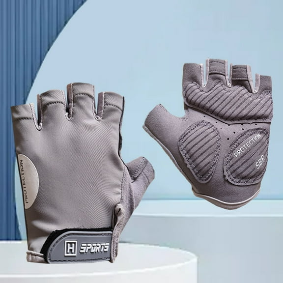 Fitness gloves for men and women, summer thin, outdoor sports cycling, half finger ice silk gloves, anti cocoon equipment training