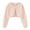 Pink, variant on GYRATEDREAM Girls Long Sleeve Bolero Cardigan Kids Button Closure Knitted Shrug Cropped Sweaters Tops 1-10 Years