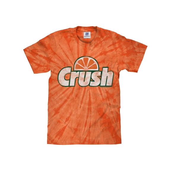 Tee Luv Orange Crush Soda Logo Tie Dye T-Shirt (Men's) (L)