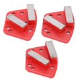 thumbnail image 3 of Lot de 3 sabots de meulage diamantés trapézoïdaux pour béton, 6 trous, dents droites, rouge, 30#, 3 of 3