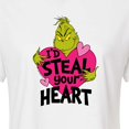 thumbnail image 3 of The Grinch - I'd Steal Your Heart - Juniors Cropped Graphic T-Shirt, 3 of 5