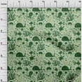 thumbnail image 3 of oneOone Silk Tabby Light Green Fabric Ocean Underwater Life Quilting Supplies Print Sewing Fabric By The Yard 42 Inch Wide, 3 of 4