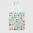 thumbnail image 2 of Nurse Medical Doodle Tote Bag | Doctor & Nurse Appreciation Gift | Healthcare Worker Canvas Bag for Work & Daily Use, 2 of 5