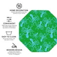 thumbnail image 3 of Lsque Octopus1 Pattern 4" Drink Coasters Set of 4, PVC Leather Absorbent Coasters, Table Coaster Set Decorative Coffee Cup Coasters Housewarming Gift -Octagon, 3 of 6