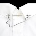 thumbnail image 2 of Mens Shirt Collar Bar Pin Pins Clasp with Link Chain Brooch Pin Cravat Clasps 7cm Silver, 2 of 8