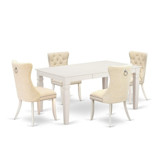 East West Furniture 5 Piece Dinette Set