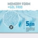 thumbnail image 5 of Cubrecolchón Kashbill Memory Foam Individual, 7 Zonas de Soporte, 5 cm de Profundidad, Hipoalergénico, Antibacterial y Transpirable - Ayuda a Prolongar la Vida de tu Colchón, 5 of 7