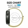 thumbnail image 4 of FIEWESEY 20MM Bands Compatible with Garmin Forerunner 245/Approach S42/D2 Air/S12/Vivomove 3/Style/Galaxy Watch 5 40mm 44mm/Watch 5 pro 45mm Stainless Steel Milanese Watch Strap(Yellow Gold), 4 of 6