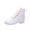 W-382 White, variant on W-382 Black Ladies High Top Canvas Dance Footwear Yoga Ballet Booties For Women Adult Practice Stylish Wear