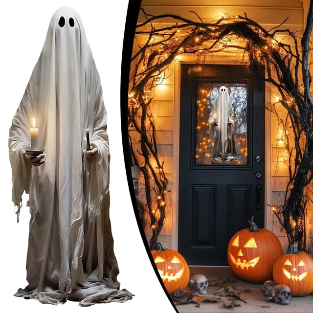 WHEANG Large Halloween Wall Decals Giant & PVC Stickers For Doors Home Decor Self Adhesive & Removable Decorations