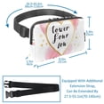 thumbnail image 3 of Valentine's Day Lightweight, Adjustable Waist Pack with Extension Strap - Fanny Bag, Money Belt - Unisex, 3 of 7