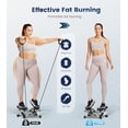 thumbnail image 2 of OPMUKIN Mini Stepper for Exercise, Stair Steppers Workout at Home with Resistance Bands & LCD Monitor, Cardio Fitness Equipment Machine with 330LBS Capacity, 2 of 8