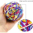thumbnail image 3 of 2 bolas de juguete para gato, bola con campana interactiva, bola de hilo de colores para mascotas, 3 of 5