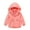 Watermelon Red, variant on NOKIO Kids Breathable Raincoat, Little Boys Hooded Parka, Kids Boys Girls Winter Coat With Pocket Hooded Jacket Toddler Zipper Windproof Outwear Toddler Fall Outerwear Boys' Windbreaker Jackets