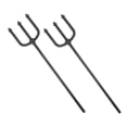 thumbnail image 3 of OULII 2Pcs Black Plastic Fork Prop for Costume Party and Theme Events, 3 of 8