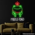thumbnail image 3 of Glowneon Frog Mistletoad Neon Sign, Cute Frog Mistletoad Led Sign, Frog LED Light, Mistletoad Neon, 3 of 5
