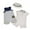 Gray, variant on Little Me 3 Piece Baby Outfits and Hat Set (White, 18 Months)