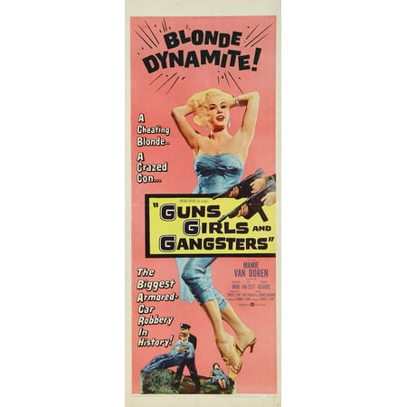 Guns Girls and Gangsters POSTER (14x36) (1959) (Insert Style A)