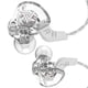 thumbnail image 2 of Inteprter Auriculares con cable en el oído, sonido estéreo, graves, auriculares deportivos portátiles, reproducción de música, MP3, MP4, Sistemas de cine en casa Blanco transparente, 2 of 6