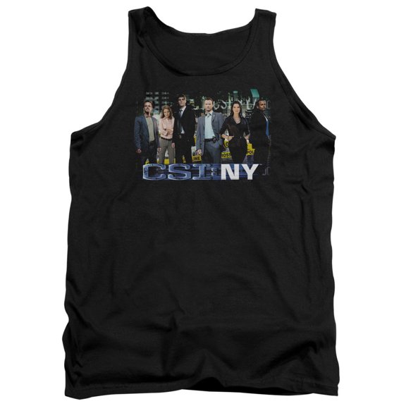 Csi Ny Cast Adult Tank Top Black