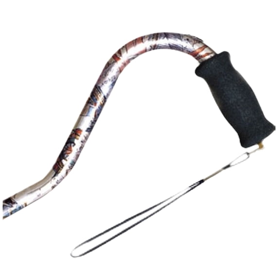 Alex Orthopedic Offset Handle Aluminum Cane, 31"-40", Camoflauge
