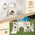 thumbnail image 6 of Outdoor Toddler Playset with Slide 11 in 1 Activity Features Safe Durable Design for Engaging Indoor and Outdoor Play for Children Stylish Smooth Finish for Toddlers Ages 2 and Up, 6 of 9
