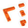 thumbnail image 3 of AURARMLET 1Set Triangle Ruler Plastic Orange with Level for DIY Enthusiasts, 3 of 7