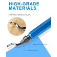 thumbnail image 3 of Deburring Tool Set with Metal Handle Hand Deburrer with 10 BS1010 HSS Replacement Blades 360° Rotary Deburring Tool for Metal Plastic 3D Printing Aluminium & PVC, 3 of 5