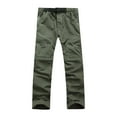 thumbnail image 1 of WEIYLL Pantalon pour Hommes Extensible Randonnée Travail Eau Léger Extérieur Vert Pantalon Taille P, 1 of 9