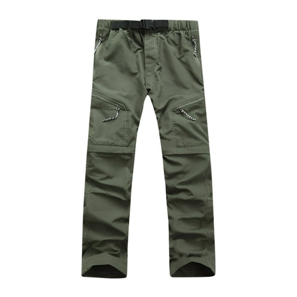 Zszcpp High Waisted Pants Men'S Detachable Climbing Stretch Hiking Water Lightweight Outdoor Lounge Trousers Casual Trouser