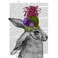 thumbnail image 3 of Fab Funky 20x24 Black Modern Framed Museum Art Print Titled - Rabbit, Fruit Headdress, 3 of 5