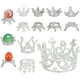 thumbnail image 1 of 14 piezas, 6 estilos diferentes, soportes metálicos para bolas, mini esferas decorativas para el hogar, soportes plateados para piedras y globos terráqueos., 1 of 5