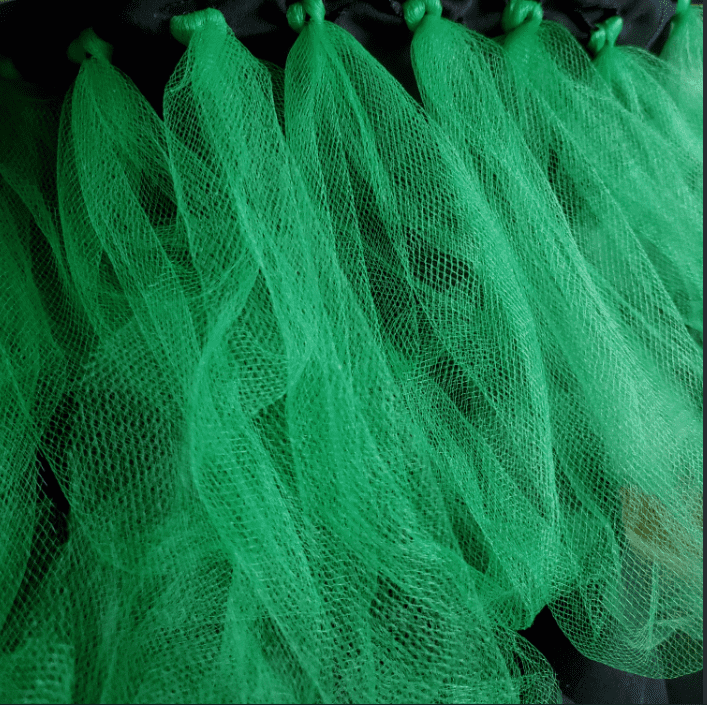 (2 pack) 3 Yard Cut Sparkle Tulle Fabric, Kelly, 54" Wide for Apparel & Crafting, by Fuzhou