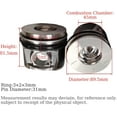 thumbnail image 3 of BF4M1011 Piston + Piston Rings For Deutz BF4M1011 BF4M1011F Engine For Bobcat 863 864 Skid Steer Loader Round Combustion Chamber 45mm STD BF4M1011 piston Rings set Piston 04271974, 3 of 9