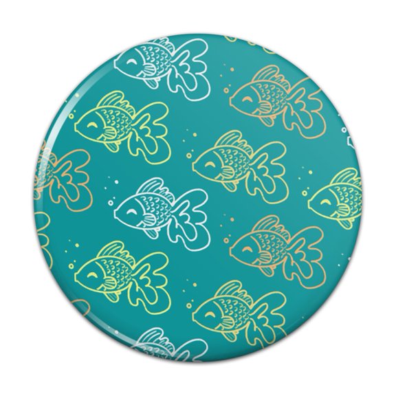 Goldfish Pattern Pinback Button Pin