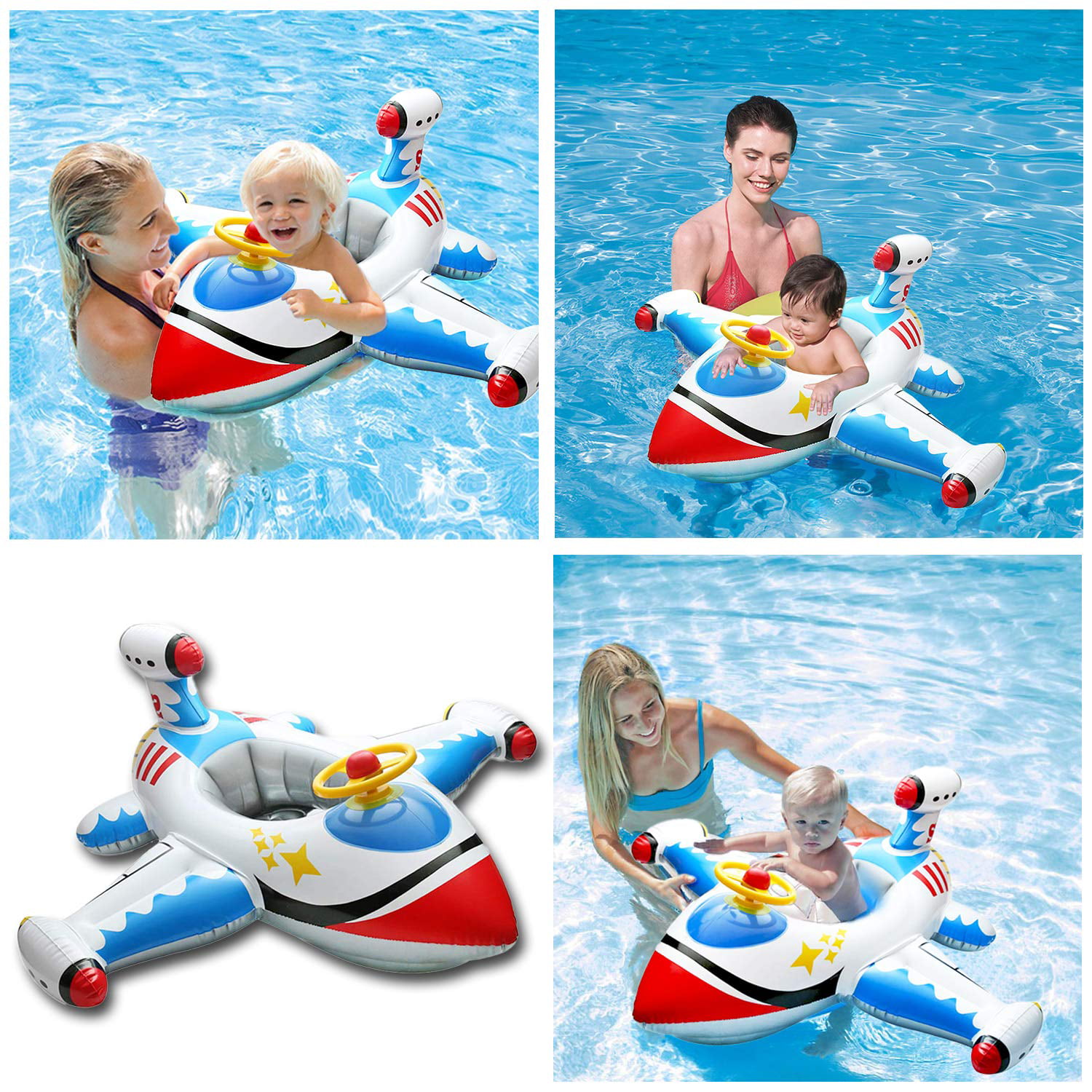 Baby Inflatable Swimming Rings, Airplane Yacht Baby Kids 