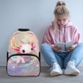 thumbnail image 2 of Aplkyhs Cute Axolotl School Backpack for Boys Girls Ages 6-18 Ergonomic Padded Adjustable Straps Large Capacity Multi Compartment Bookbag for Elementary Middle High School Daily Use, 2 of 7