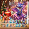 thumbnail image 2 of Dsscvnef Christmas Advent Calendar Cute Flying Pendant Acrylic 2D Decoration Set Holiday Christmas Count down with Pockets Chocolate Christmas Countdown Calendar Cute Kitchen Timer, 2 of 8