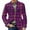Purple, variant on Men's Printed Corduroy Warm Pocket Suit Jacket Cardigan Men's Casual Suit Wine M