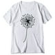 thumbnail image 3 of Gibobby Blusas De Mujer Mangas de impresión Mujeres Tops T camisa suelta corta O cuello Blouse Casual Women's Blouse（Blanco， XXL), 3 of 5