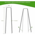 thumbnail image 2 of Easy To Install Garden Stakes, Heavy Duty Galvanized Landscape Staples With Adjustable Width, For Anchoring Outdoor Decorations And Bird Netting, Perfect For A Variety Of Home Projects, 2 of 5