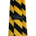 thumbnail image 2 of Slim Black and Gold College Stripe Woven Tie, 2 of 3