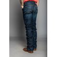thumbnail image 3 of Kimes Ranch Men's Roger Dark Wash Stretch Slim Bootcut Jeans Blue 33W x 36L  US, 3 of 8