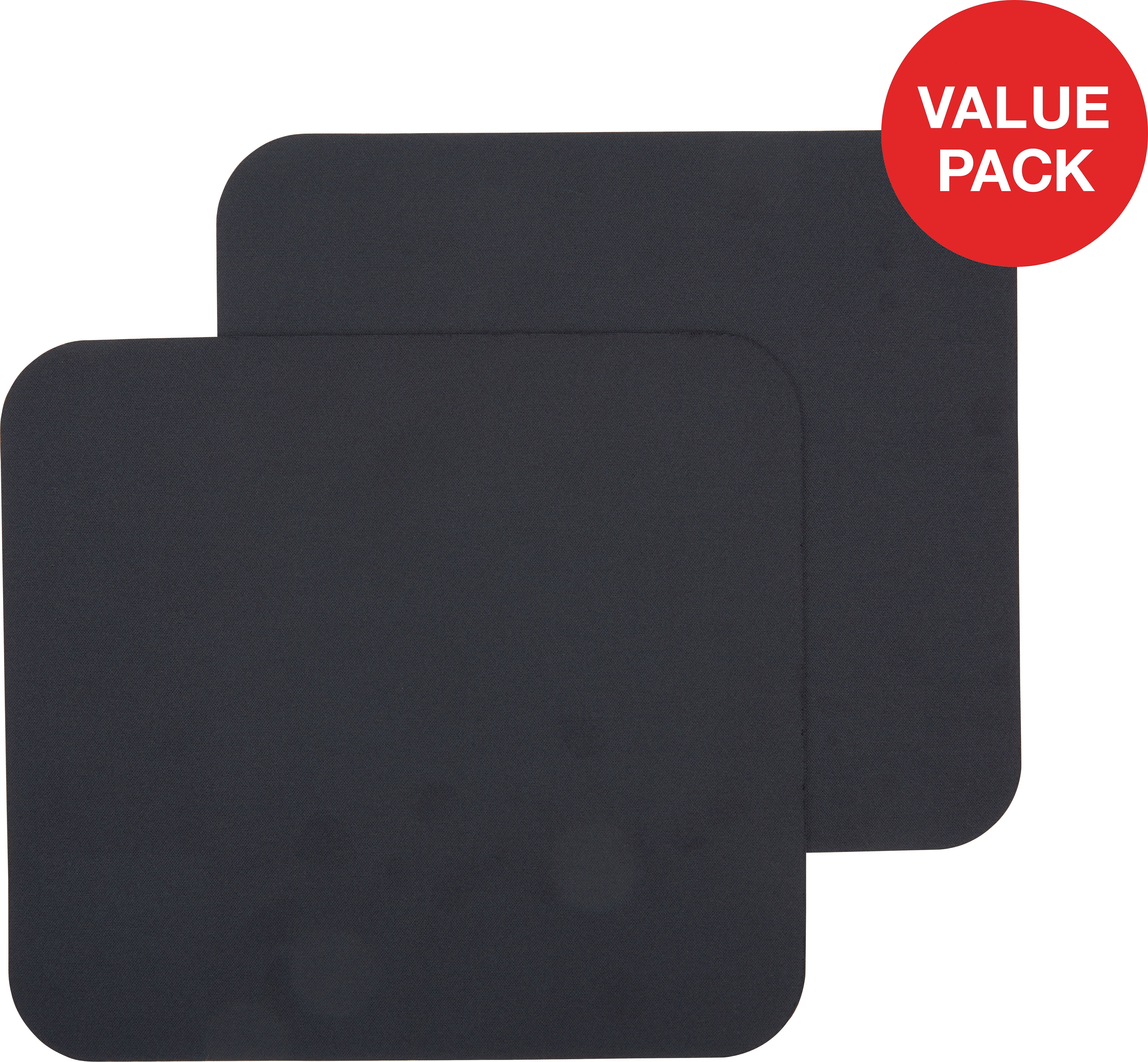 MyOfficeInnovations Mouse Pad Black 2/Pack (2498469)