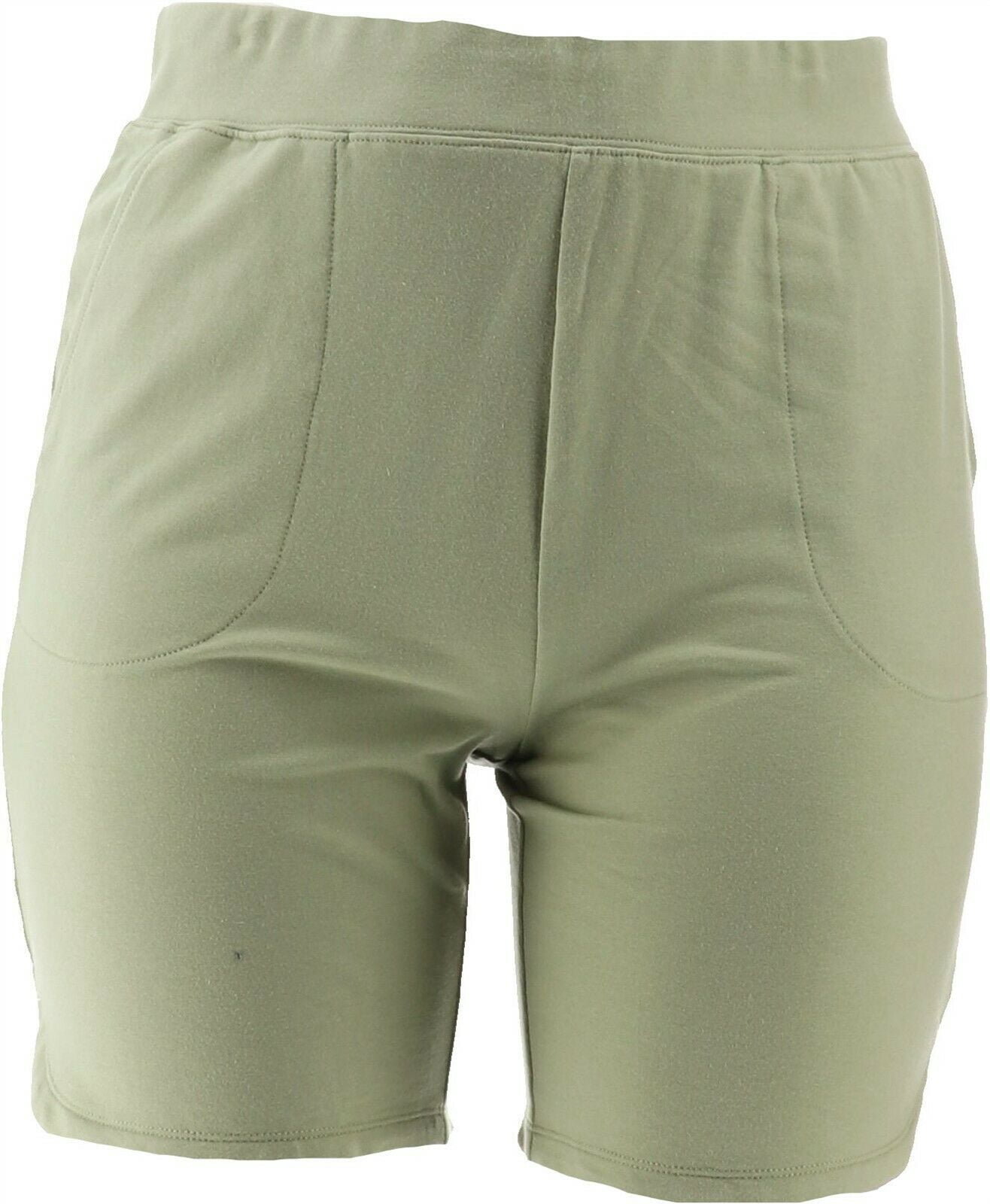 Denim & Co. Denim& Co French Terry PullOn Shorts 8\ Inseam Women's