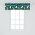 thumbnail image 2 of Ambesonne Spaceship Window Valance, Outer Space Nebula, 54" X 12", Multicolor, 2 of 3